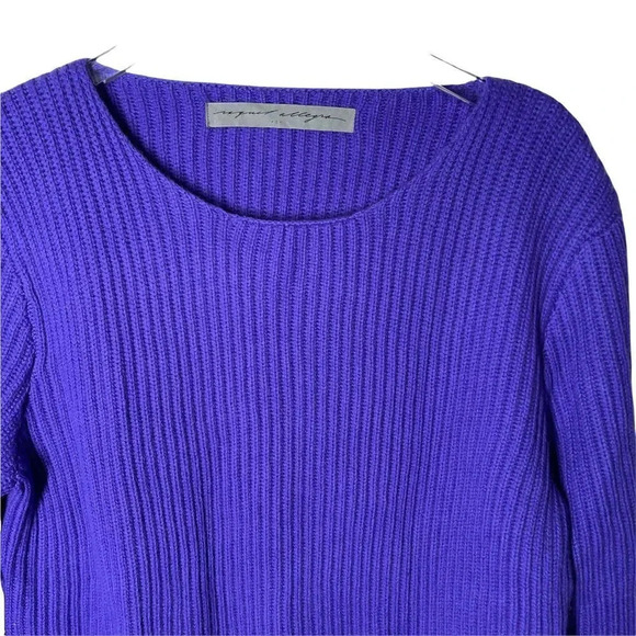 Raquel Allegra 100% cashmere ribbed sweater purple size 1 US size Small - Picture 4 of 8